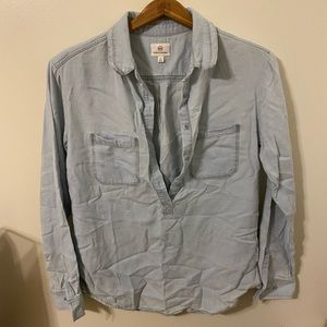 Half button long sleeve